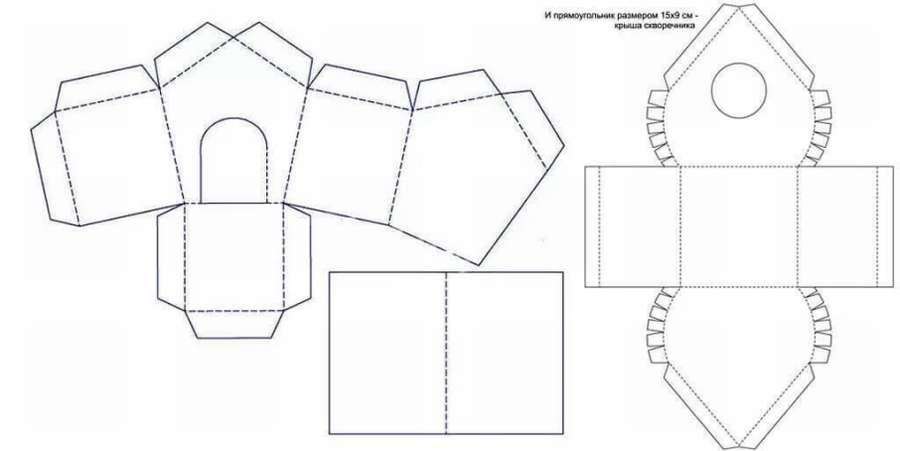 ШАБЛОНЫ, чтобы сделать скворечник из