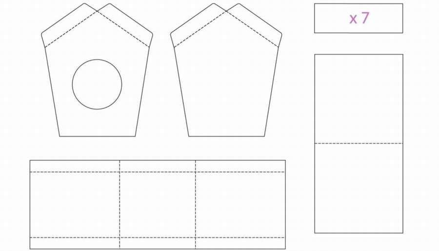 ШАБЛОНЫ, чтобы сделать скворечник из