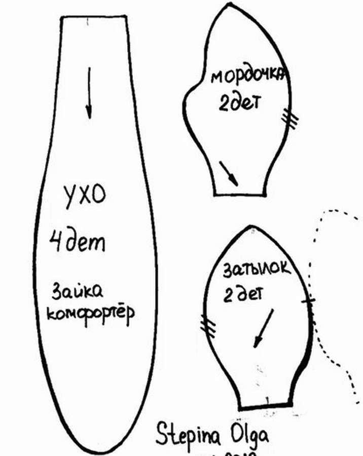 Как сшить зайку комфортер: 10