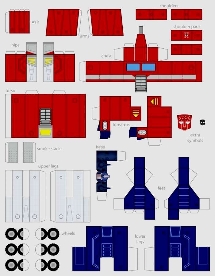Трансформер - игрушка из бумаги