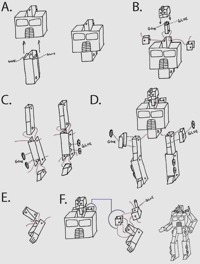 Трансформер - игрушка из бумаги