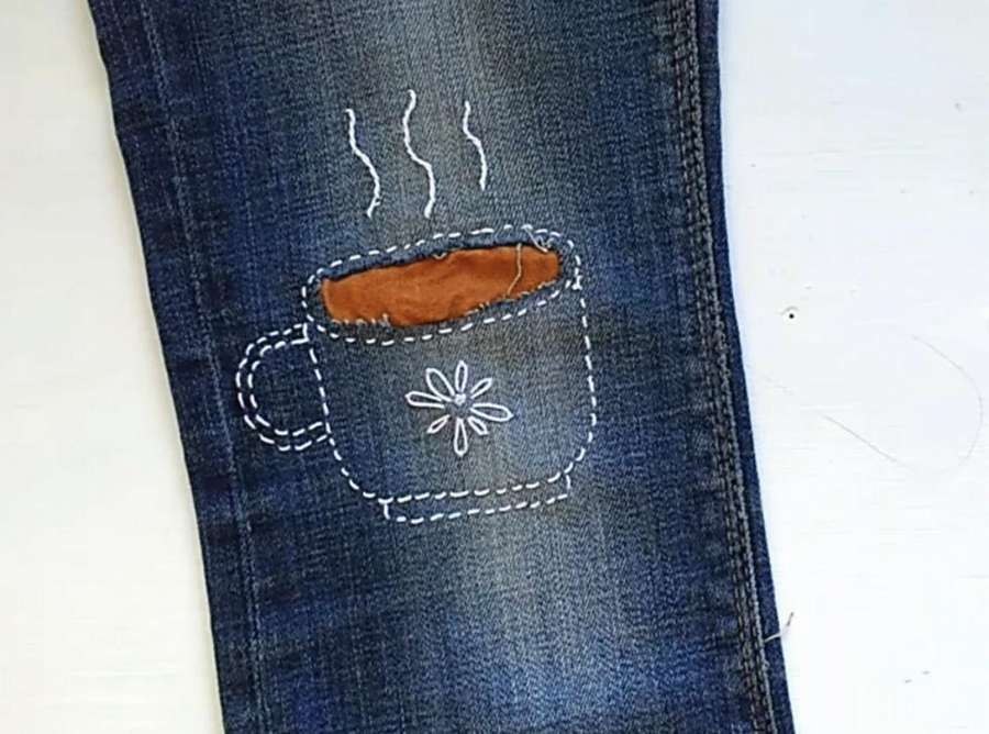 Аппликация на джинсы: рукоделие своими
