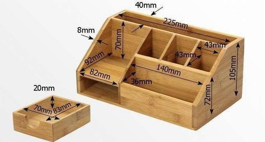 Органайзер для канцелярии: 12 чертежей