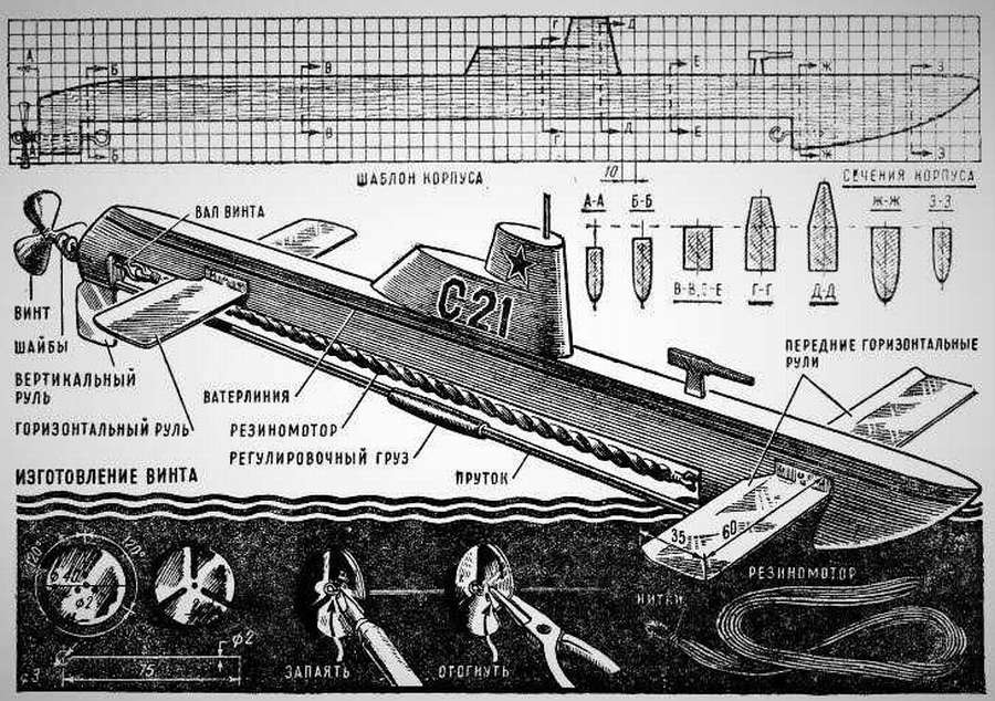 Как сделать подводную лодку на