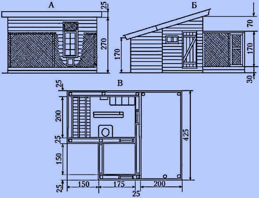 Курятник на 20 кур: подборка