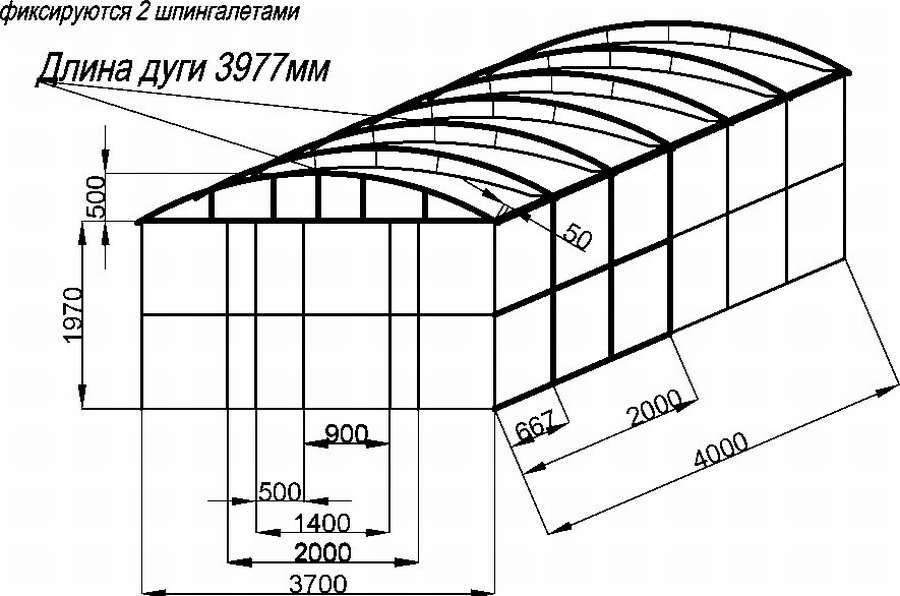 10 чертежей теплиц из металла