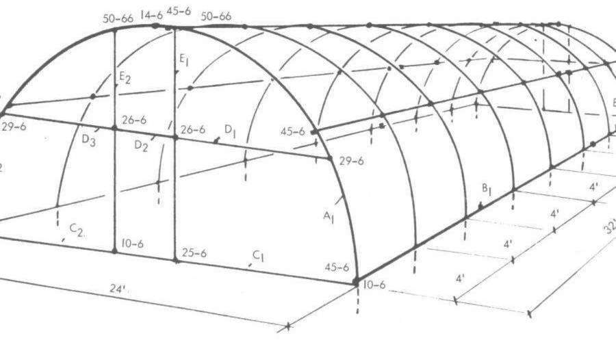 10 чертежей теплиц из металла