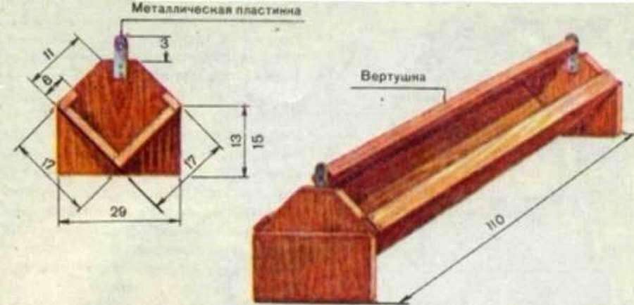 Деревянная кормушка для птиц (кур