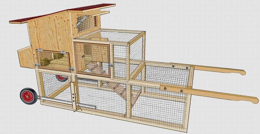 12 моделей переносного курятника на