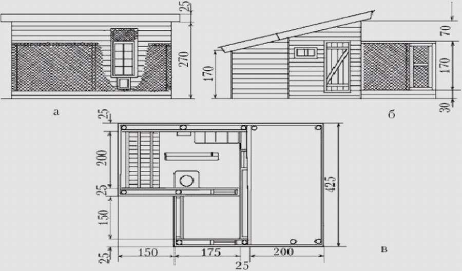 Зимний курятник: 10 чертежей, чтобы