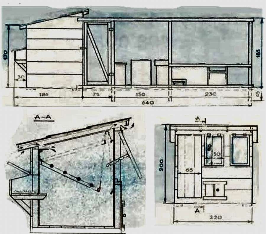Зимний курятник: 10 чертежей, чтобы
