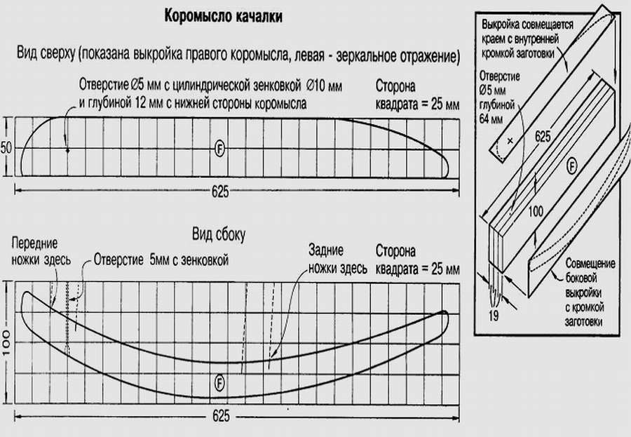 Полозья для кресла качалки: 10