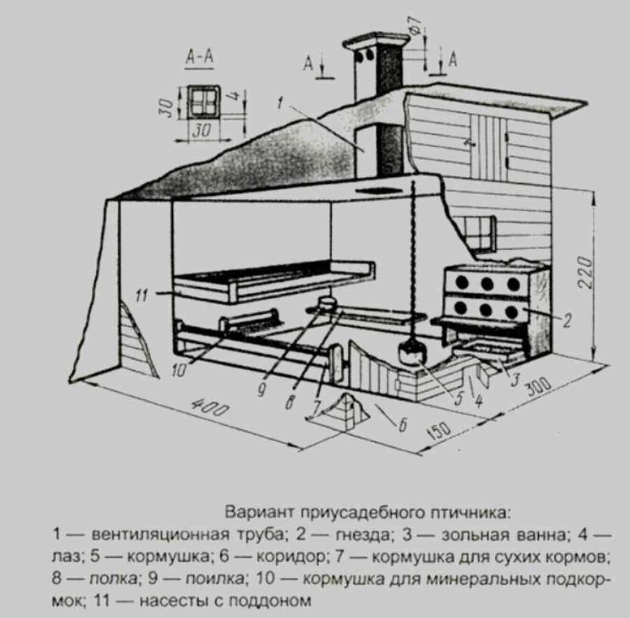 ЧЕРТЕЖИ и СХЕМЫ: курятник на