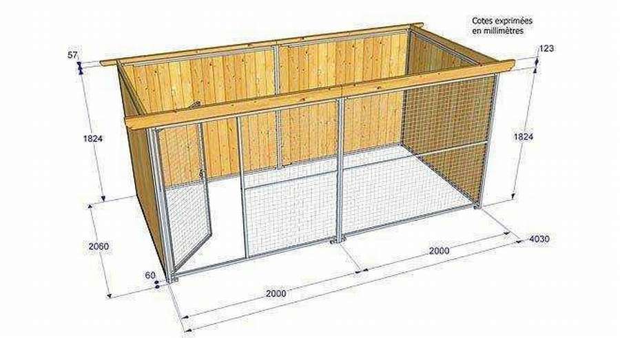 Вольер для собаки: 11 чертежей