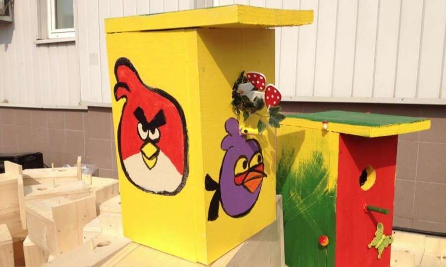 АРТ скворечник "Angry birds": 10