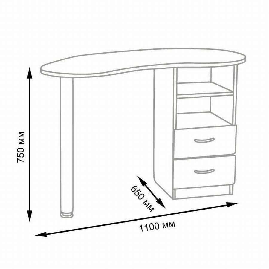11 чертежей маникюрного стола (с
