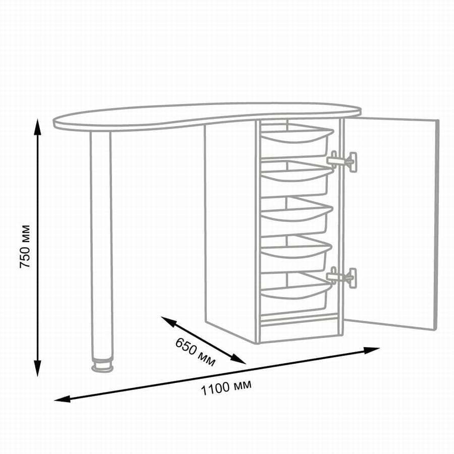 11 чертежей маникюрного стола (с