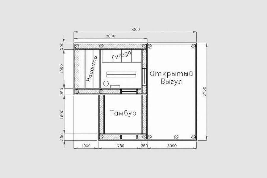 Чертежи (10 шт)! Курятник на