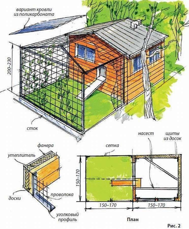 Чертежи (10 шт)! Курятник на