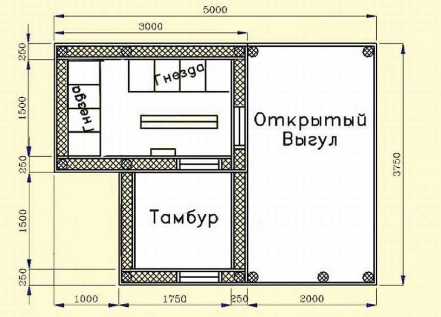 Чертежи (10 шт)! Курятник на