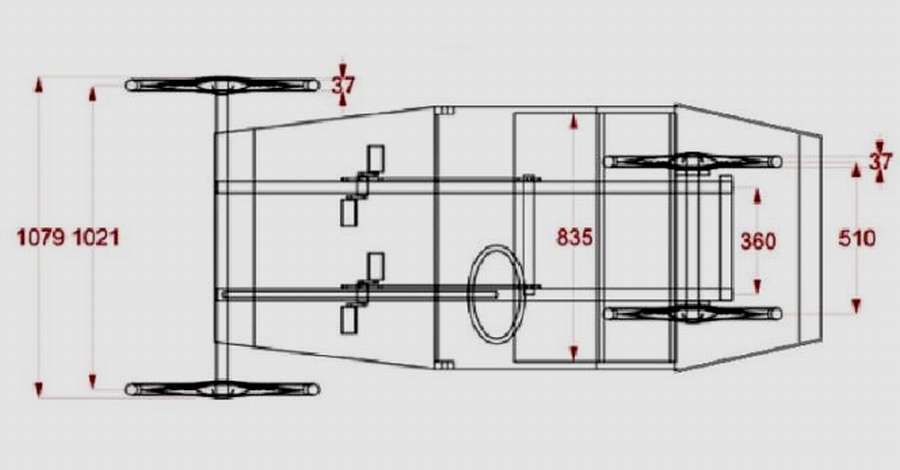 10 чертежей. Рама для веломобиля