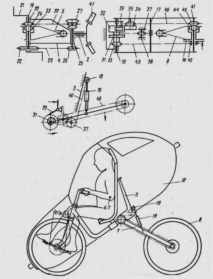 Веломобиль: 10 чертежей и схем