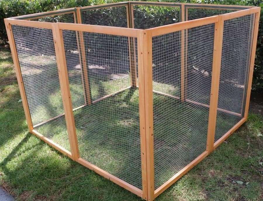 Курятник из сетки рабицы