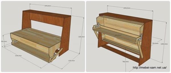 Как сделать стол кровать трансформер. ЧЕРТЕЖИ и инструкция, чтобы сделать самому