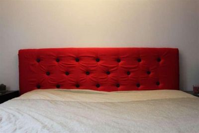 Красное мягкое изголовье в стиле Честерфилд для кровати (Мастер-класс)