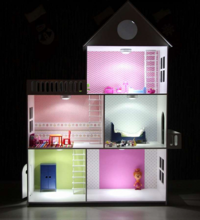 10 вариантов освещения домика для кукол. Оформление и свет