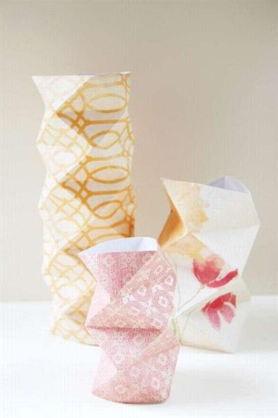 Элегантная ваза в технике оригами. Сделай сам!