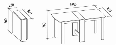 Раскладной стол книжка - 8 вариантов