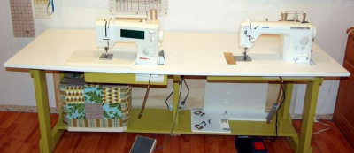 Стол для промышленной швейной машины - подборка 10 идей