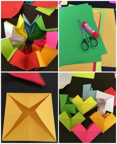 Антистресс калейдоскоп - волшебная оригами игрушка из бумаги (10 фото)