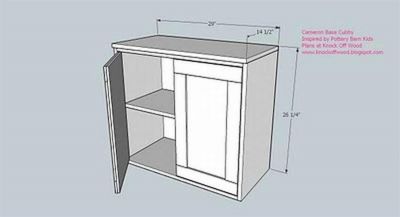 Шкафчик для игрушек с дверцами в детскую комнату своими руками. Чертежи с размерами