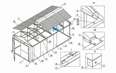 10 чертежей, чтобы сделать разборный гараж