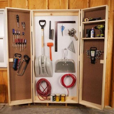 Шкаф для инструментов с дверцами своими руками (+фото)