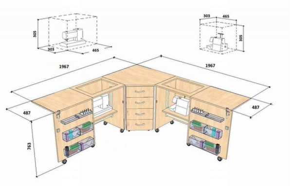 Швейный стол трансформер  - ТОП 12