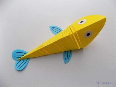 Подвижная рыбка из цветной бумаги. Поделки для детей и взрослых?