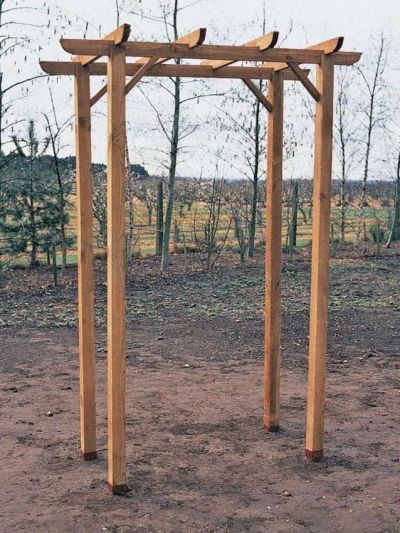 10 фото арок из дерева для дачи, сделанных своими руками