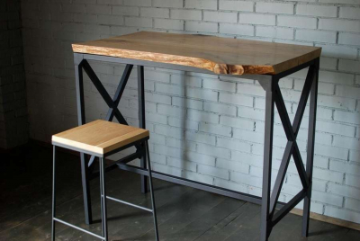 Барный стол в стиле лофт - ТОП 7 идей