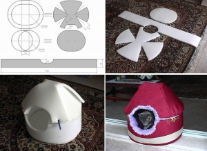 Кошачий домик из поролона своими руками: 10 разных моделей