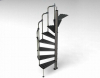 Металлическая/железная винтовая лестница. 10 SUPER идей