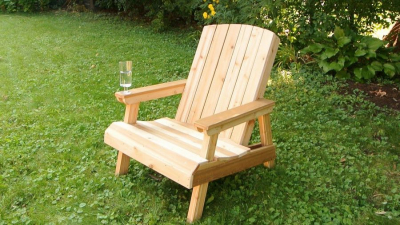 Садовое кресло из дерева. 15 супер вариантов своими руками