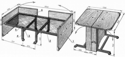 Стол-кровать — 12 чертежей готовых проектов