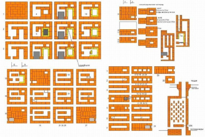 Кладка кирпича русской печи – 10 проектов + порядовки