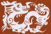 Китайский дракон 10 трафаретов для вырезания