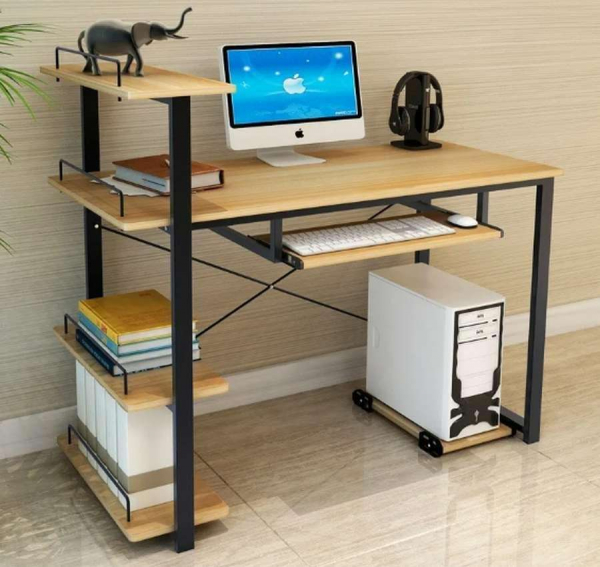 Компьютерный стол в стиле ЛОФТ из профильной трубы - 10 ФОТО