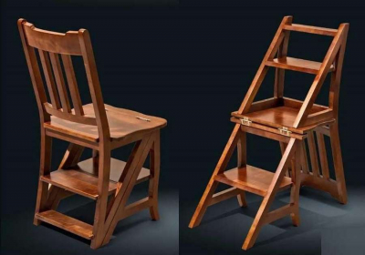 Деревянная стул-стремянка-трансформер: 15 super моделей