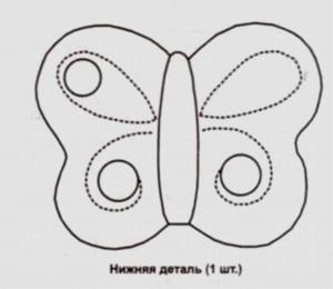 Прихватка бабочка - 17 выкроек в натуральную величину + фото